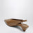 Slingback Origami Cubic mocha in pelle di agnello