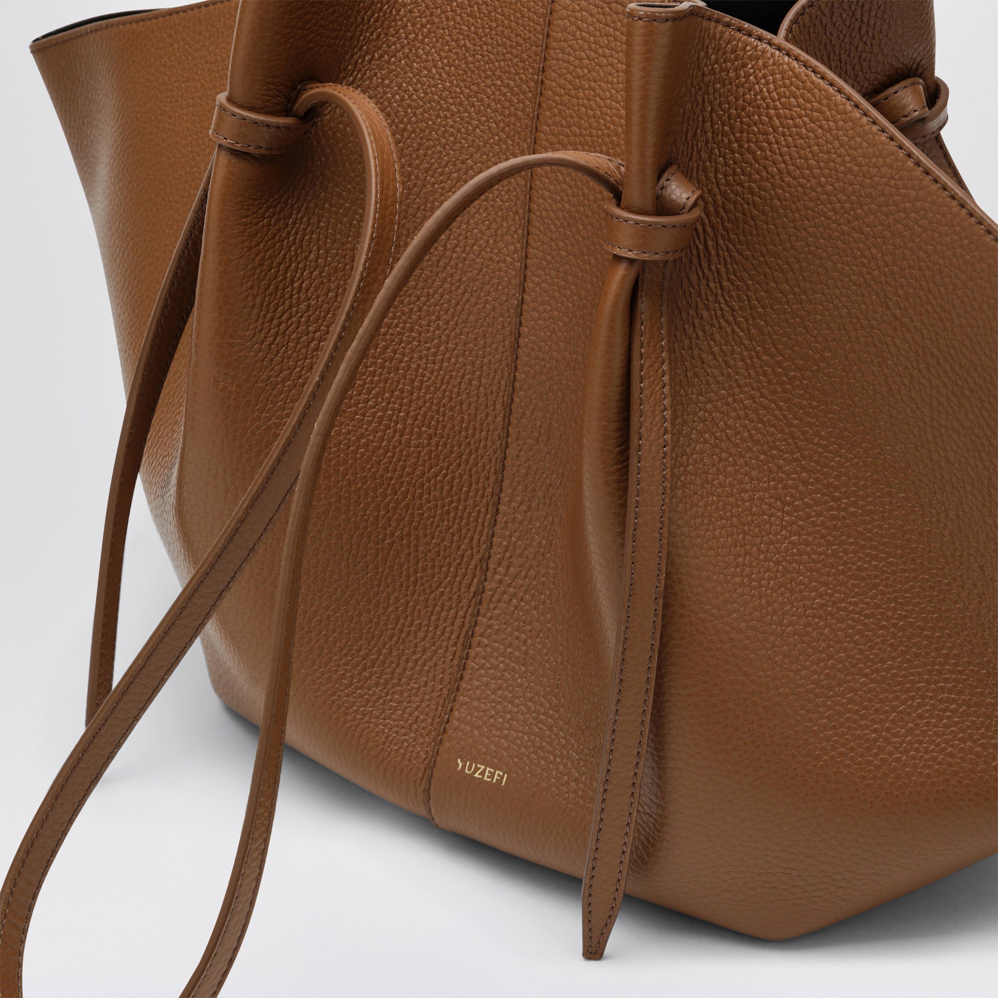 Large Mochi Bag in Hazel Pebble-Grained Leather