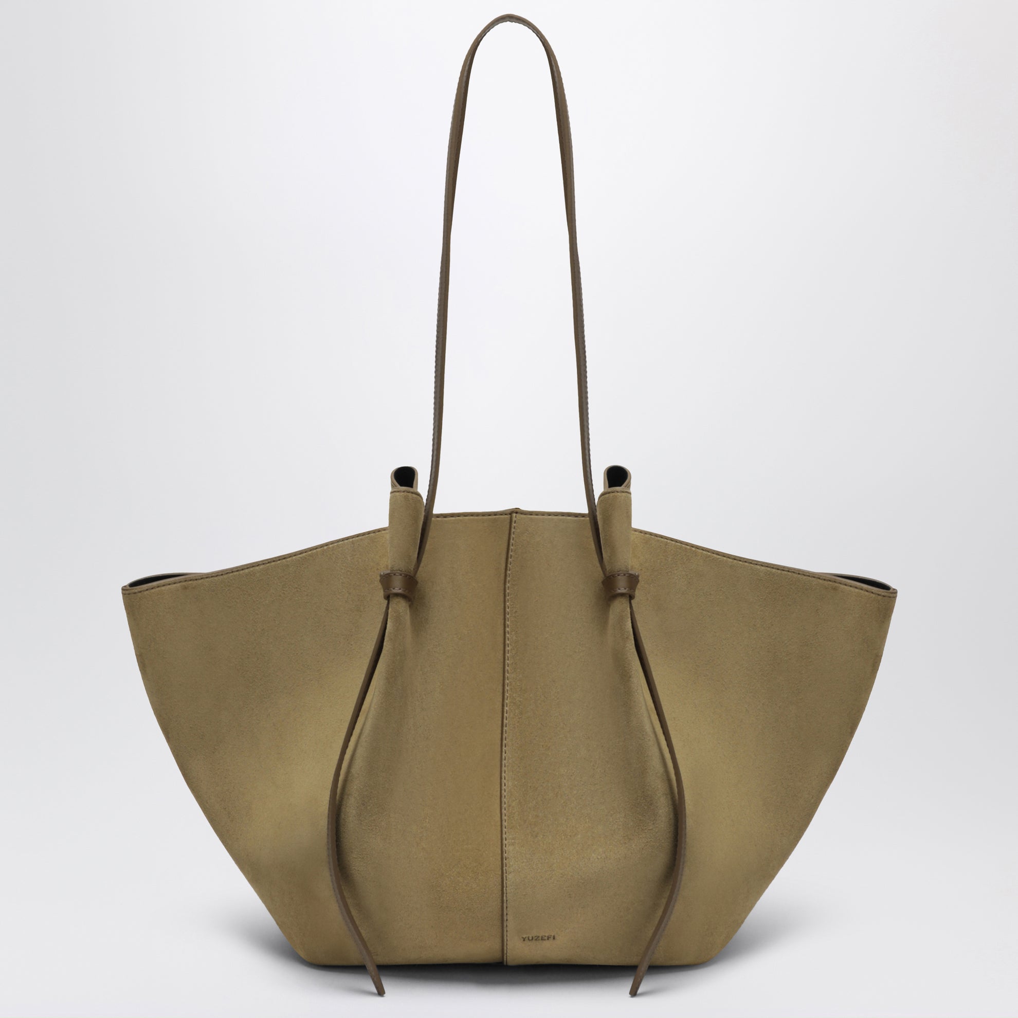 Borsa Large Mochi in pelle scamosciata Fennel