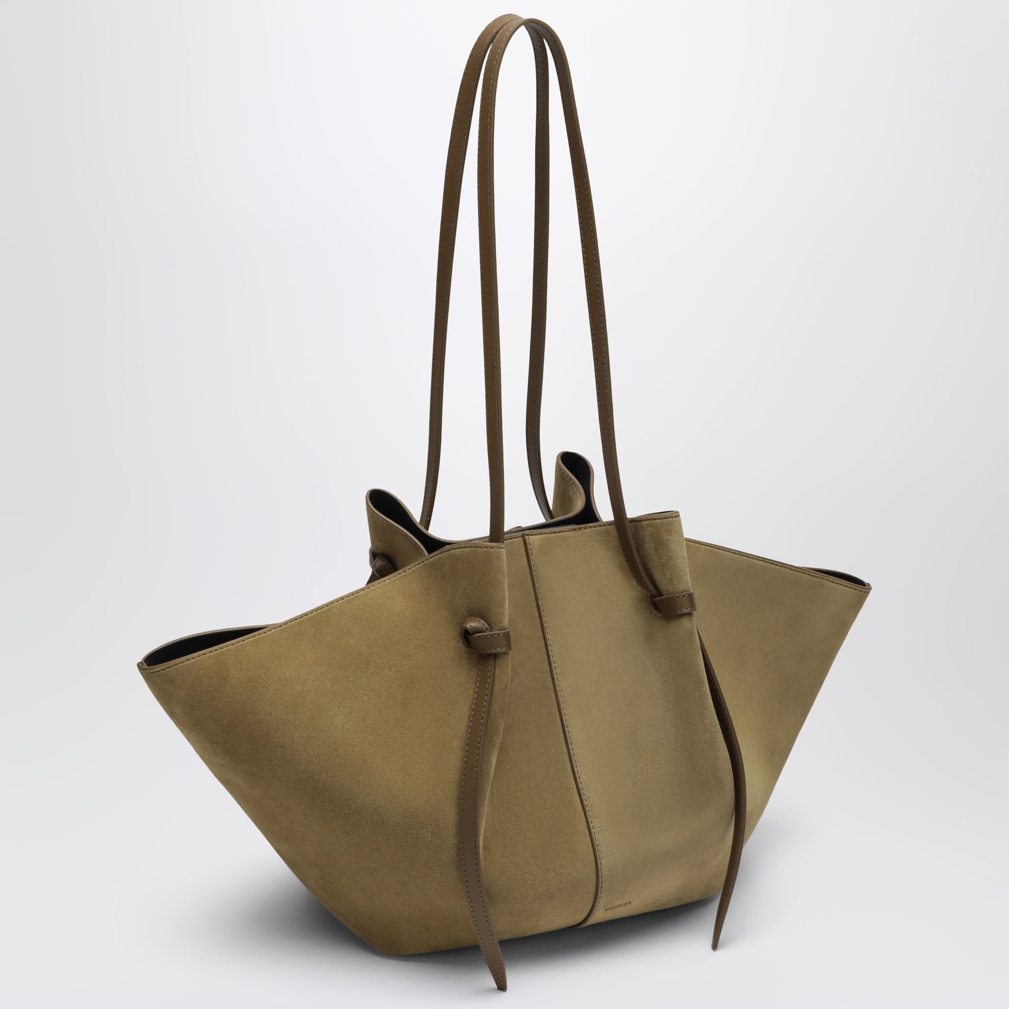 Borsa Large Mochi in pelle scamosciata Fennel