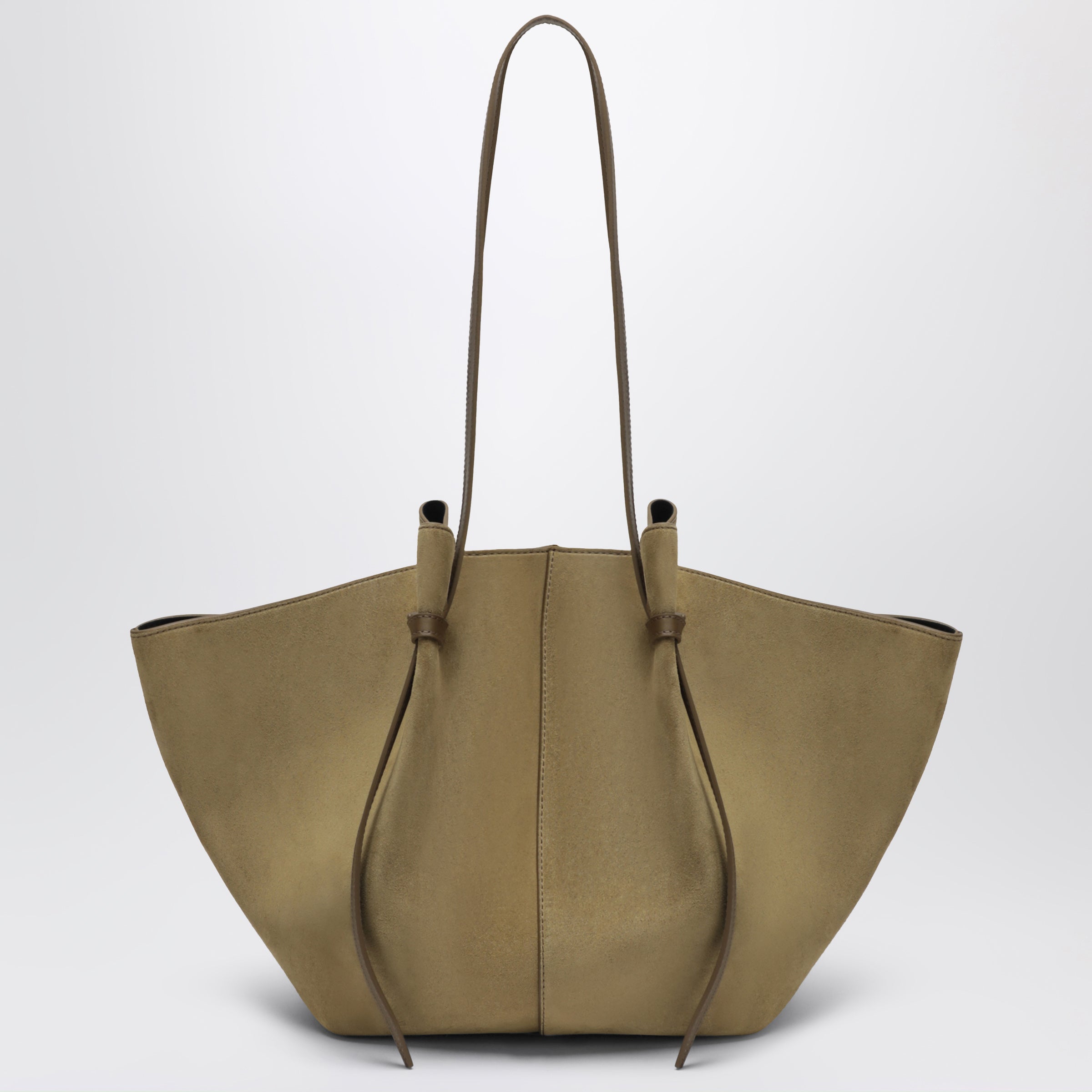 Yuzefi Large Mochi Bag in Fennel Suede Leather | TheDoubleF