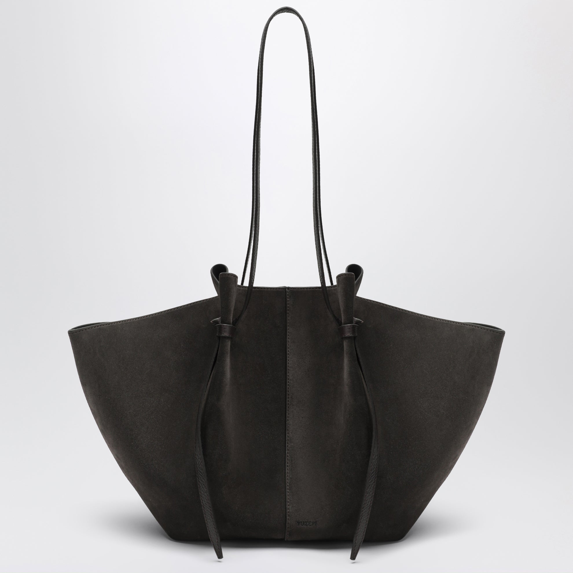 Sac Large Mochi en cuir suédé Ganache