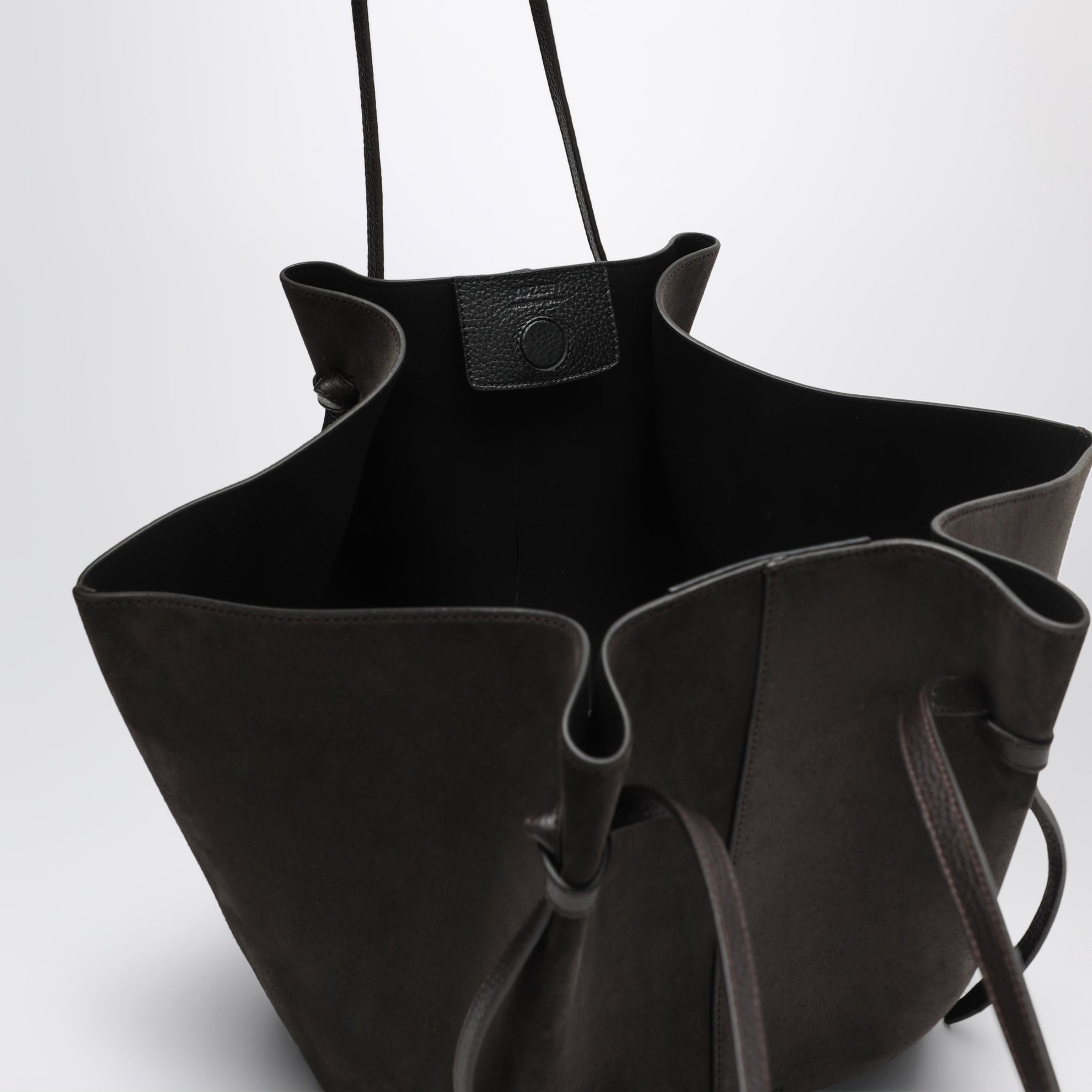 Sac Large Mochi en cuir suédé Ganache