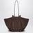 Sac Large Mochi en cuir suédé Nutmeg