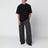 T-shirt Lay nera vestibilità boxy