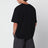 T-shirt Lay nera vestibilità boxy