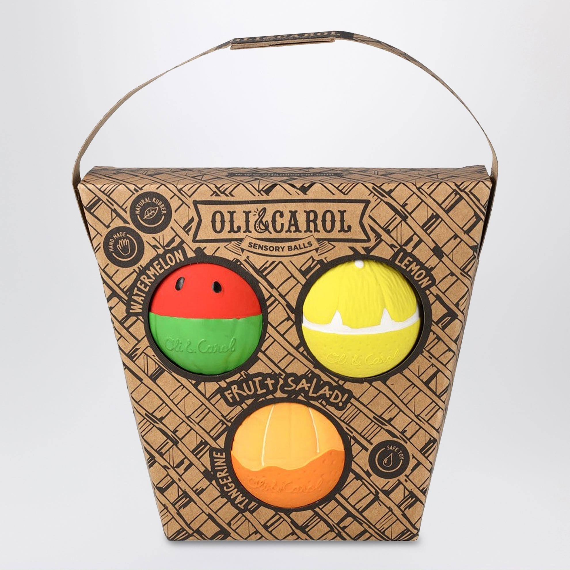 Fruit salad themed sensory balls for babies