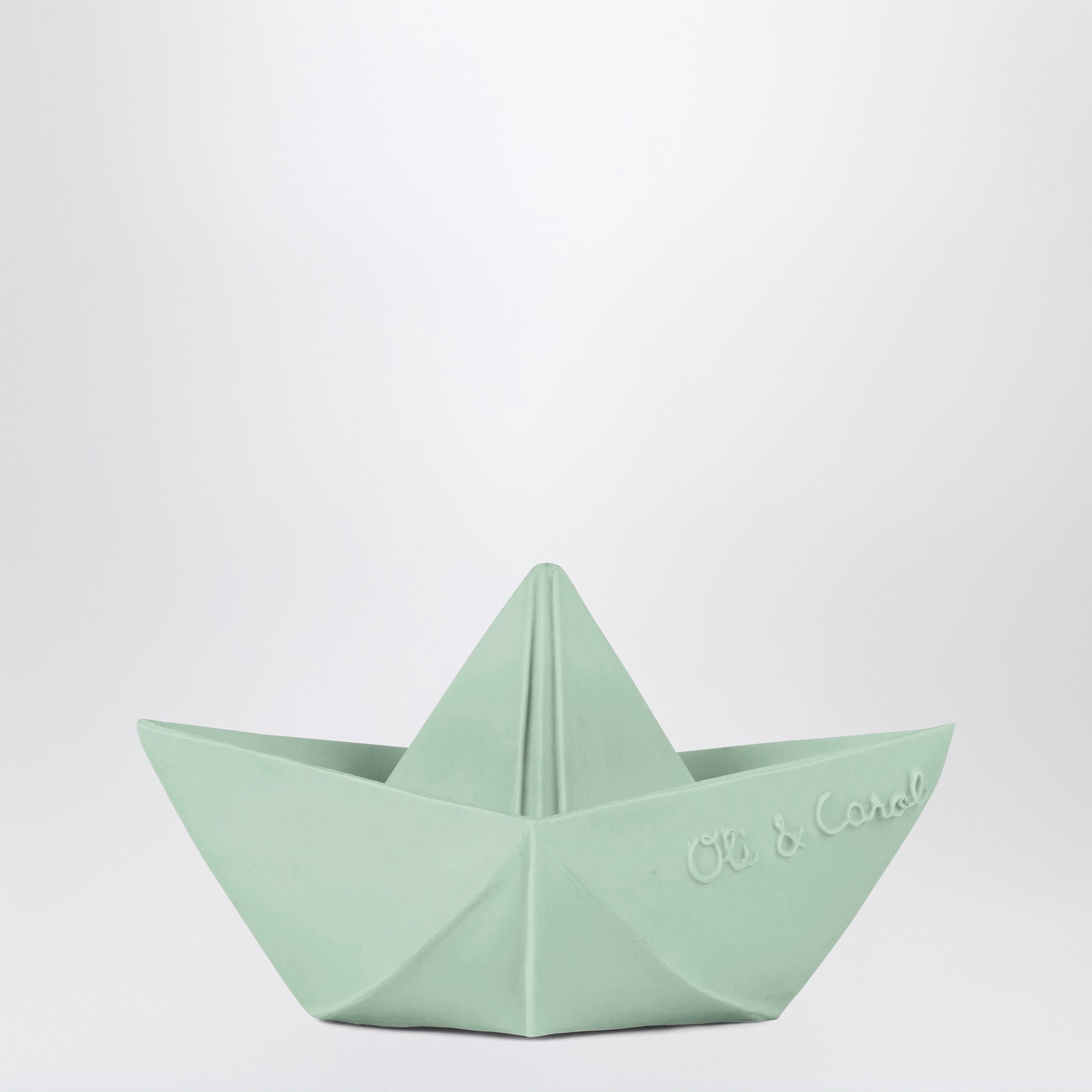 Bath toy Origami Boat mint green