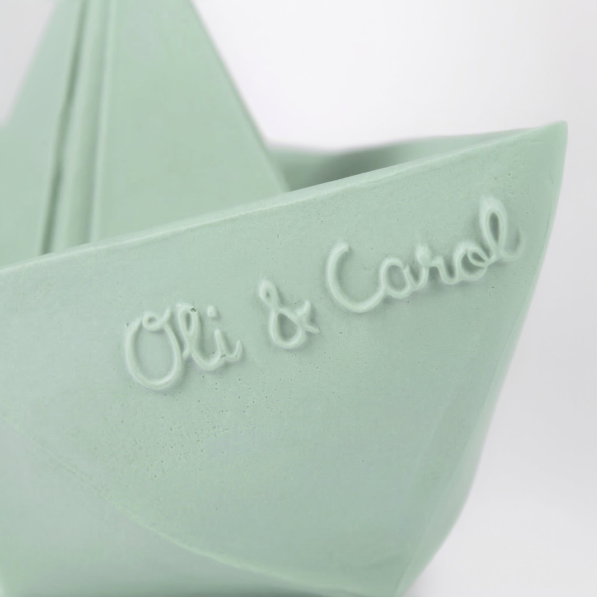 Bath toy Origami Boat mint green