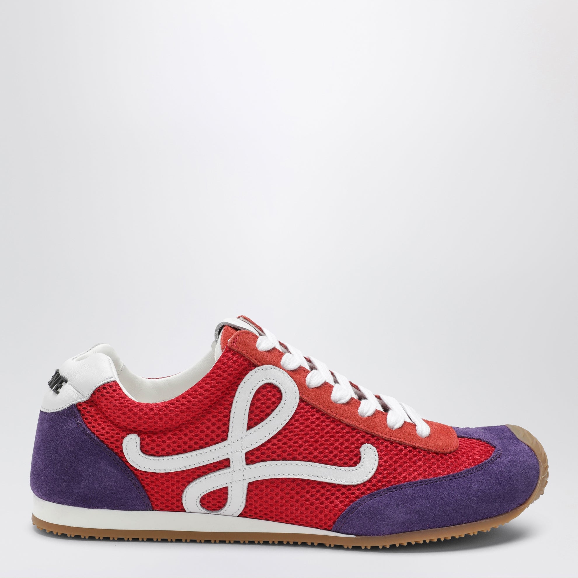 Sneaker Ballet Runner 2.0 in scamosciato rosso/bianco/viola