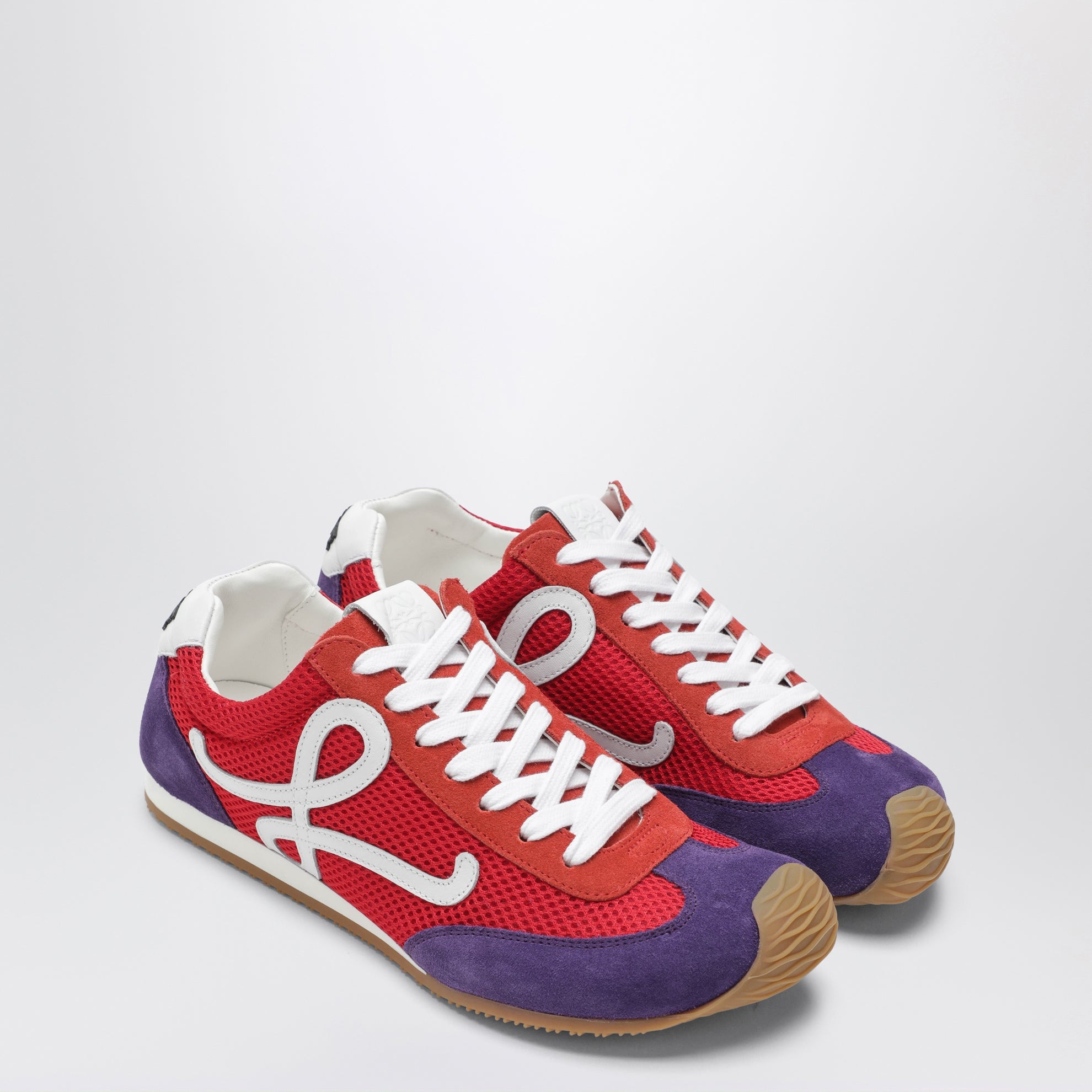 Sneaker Ballet Runner 2.0 in scamosciato rosso/bianco/viola