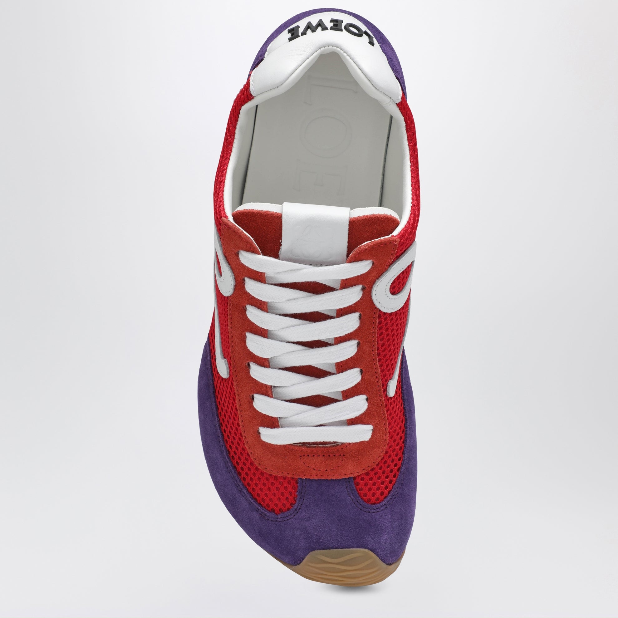 Sneaker Ballet Runner 2.0 in scamosciato rosso/bianco/viola