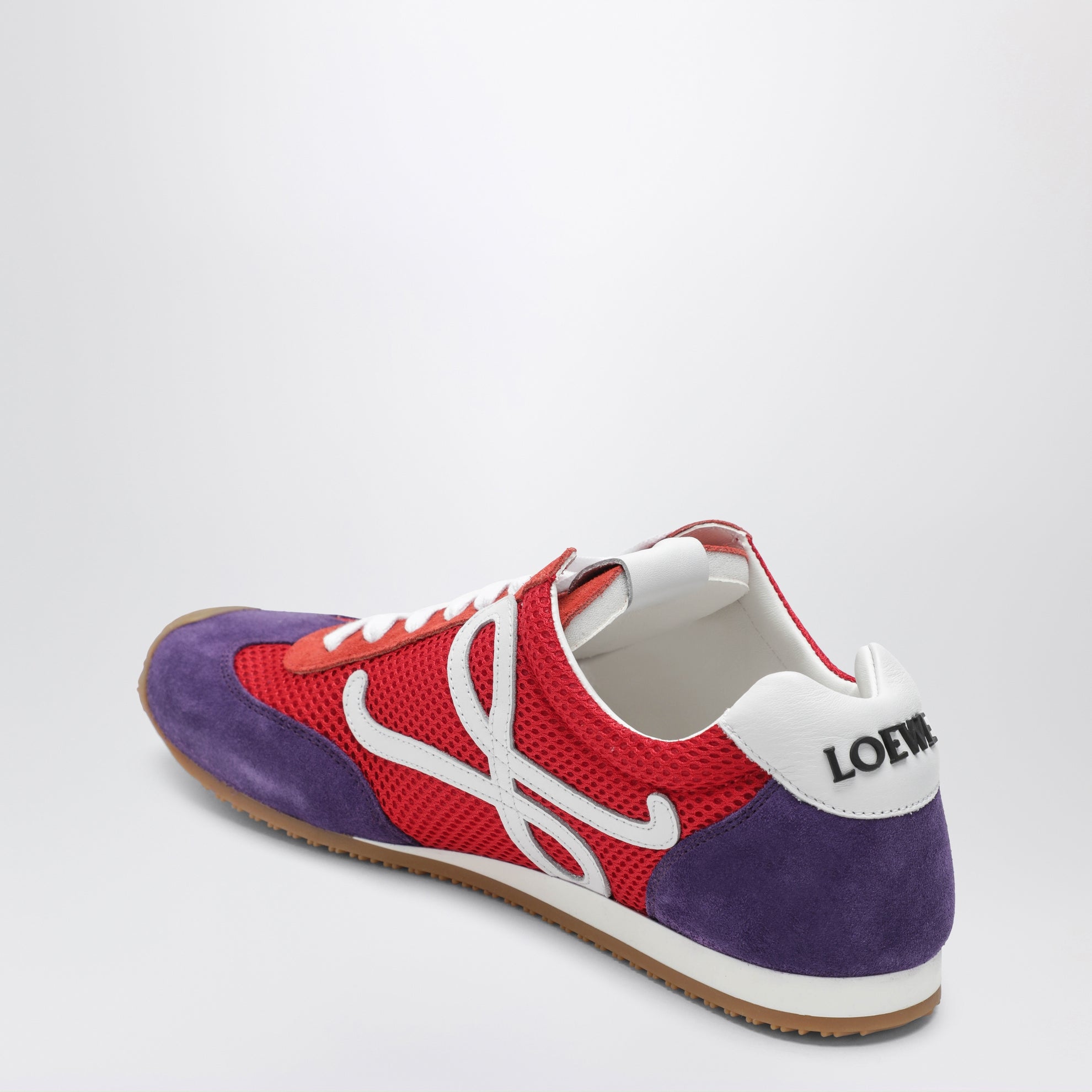 Sneaker Ballet Runner 2.0 in scamosciato rosso/bianco/viola
