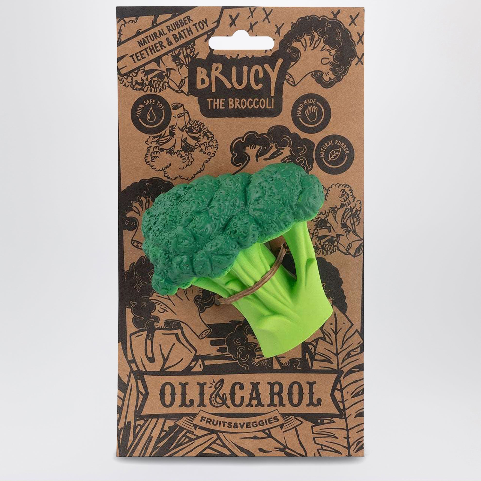 Anneau de dentition bébé en forme de brocoli