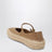 Mary Jane Rio in suede e rafia beige scuro