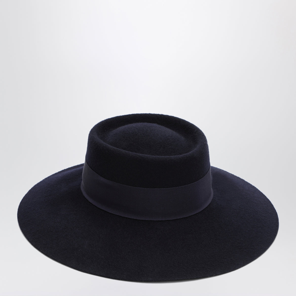 Navy blue Le Feutre hat in wool