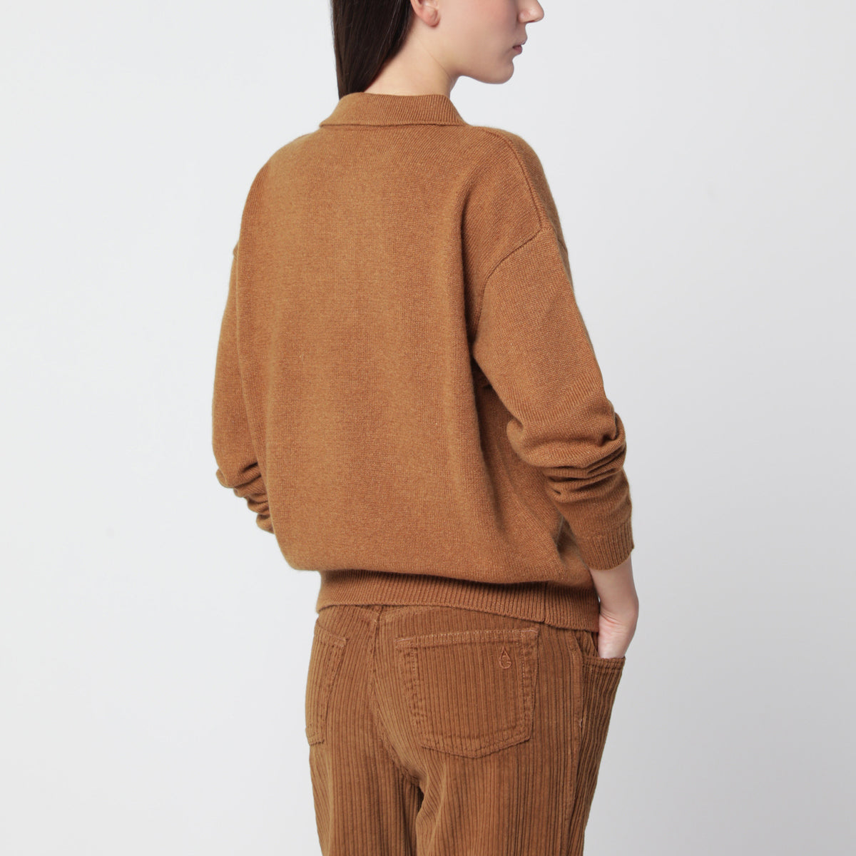 Polo oversize Leon Havane 21 in cashmere