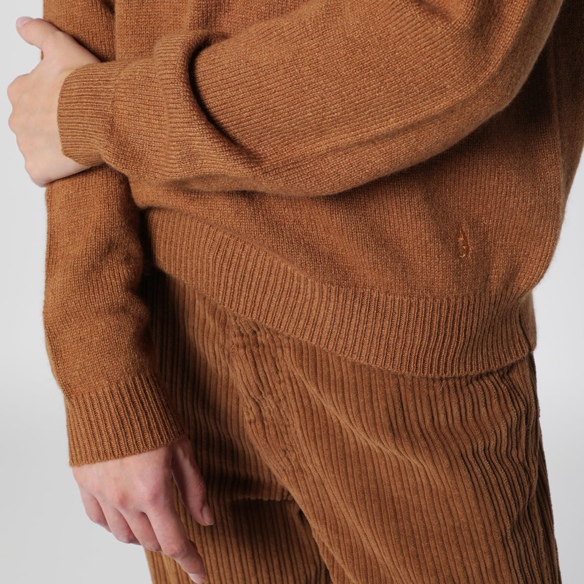 Polo oversize Leon Havane 21 in cashmere
