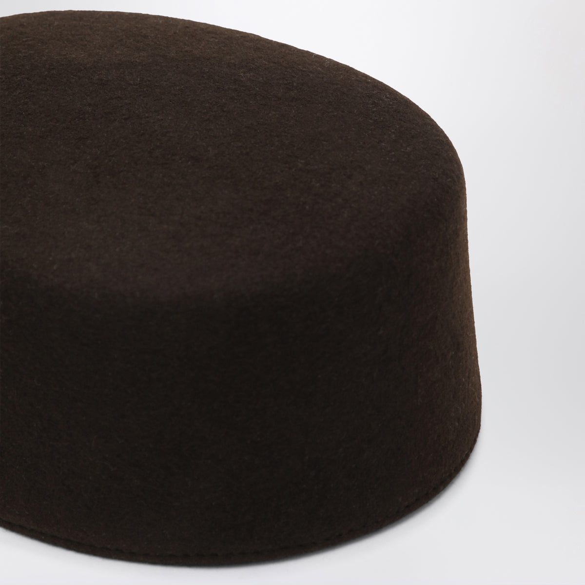 Chapeau Le Pillbox noir en laine