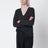 Maglione Leyla antracite in cashmere con pizzo
