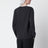 Maglione Leyla antracite in cashmere con pizzo