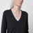 Maglione Leyla antracite in cashmere con pizzo