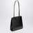 Lisse Tote Bag aus schwarzem gebürstetem Leder