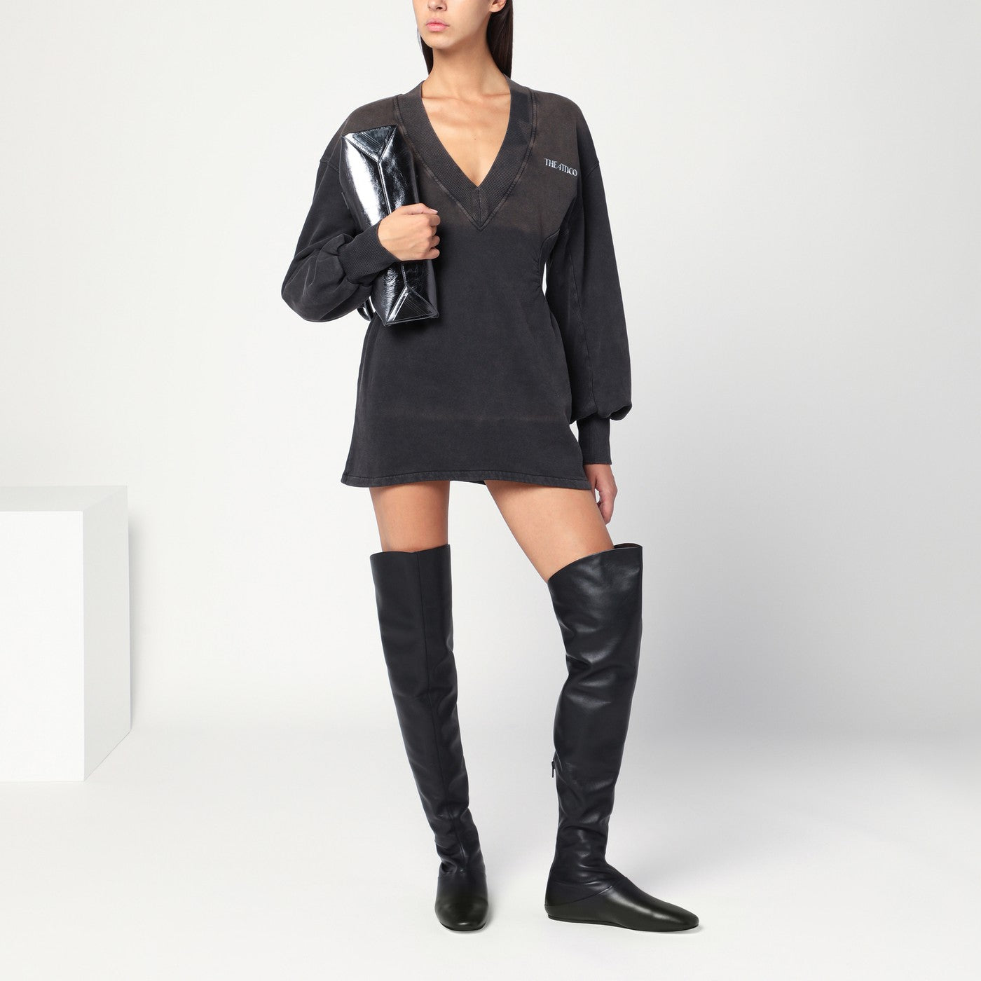 Black tall Luna boots