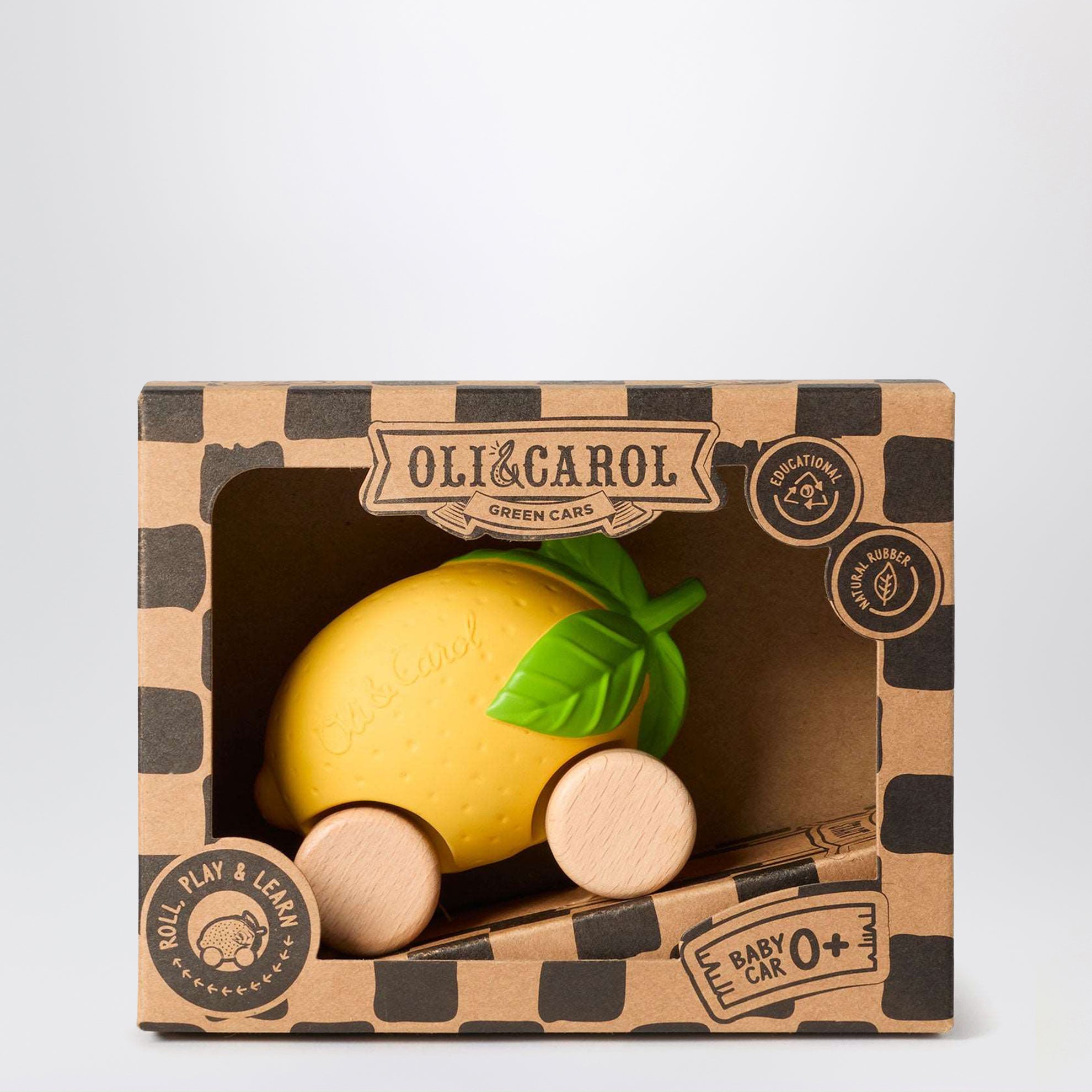 Voiture jouet en forme de citron