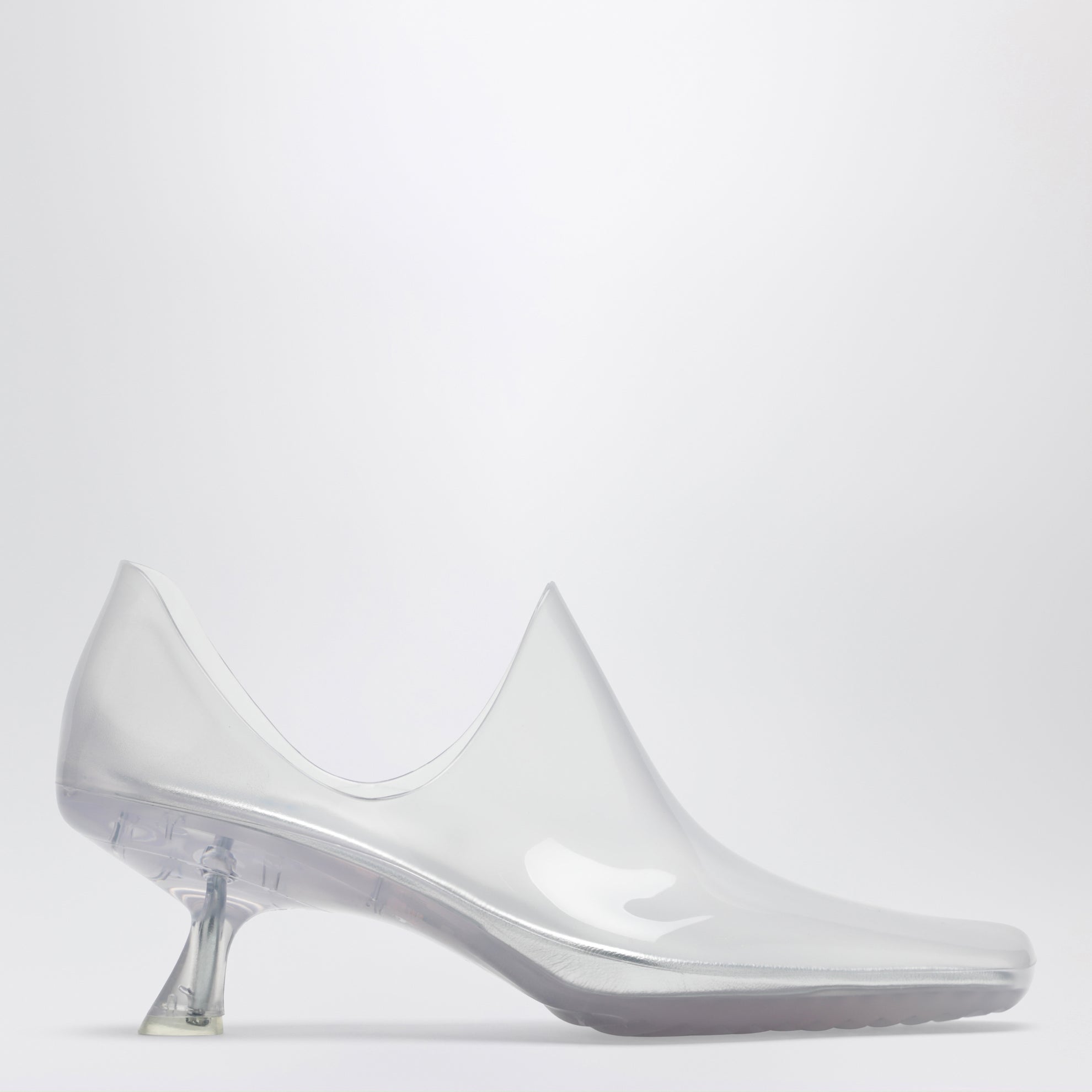 Emily transparent PVC ankle boots with glossy finish