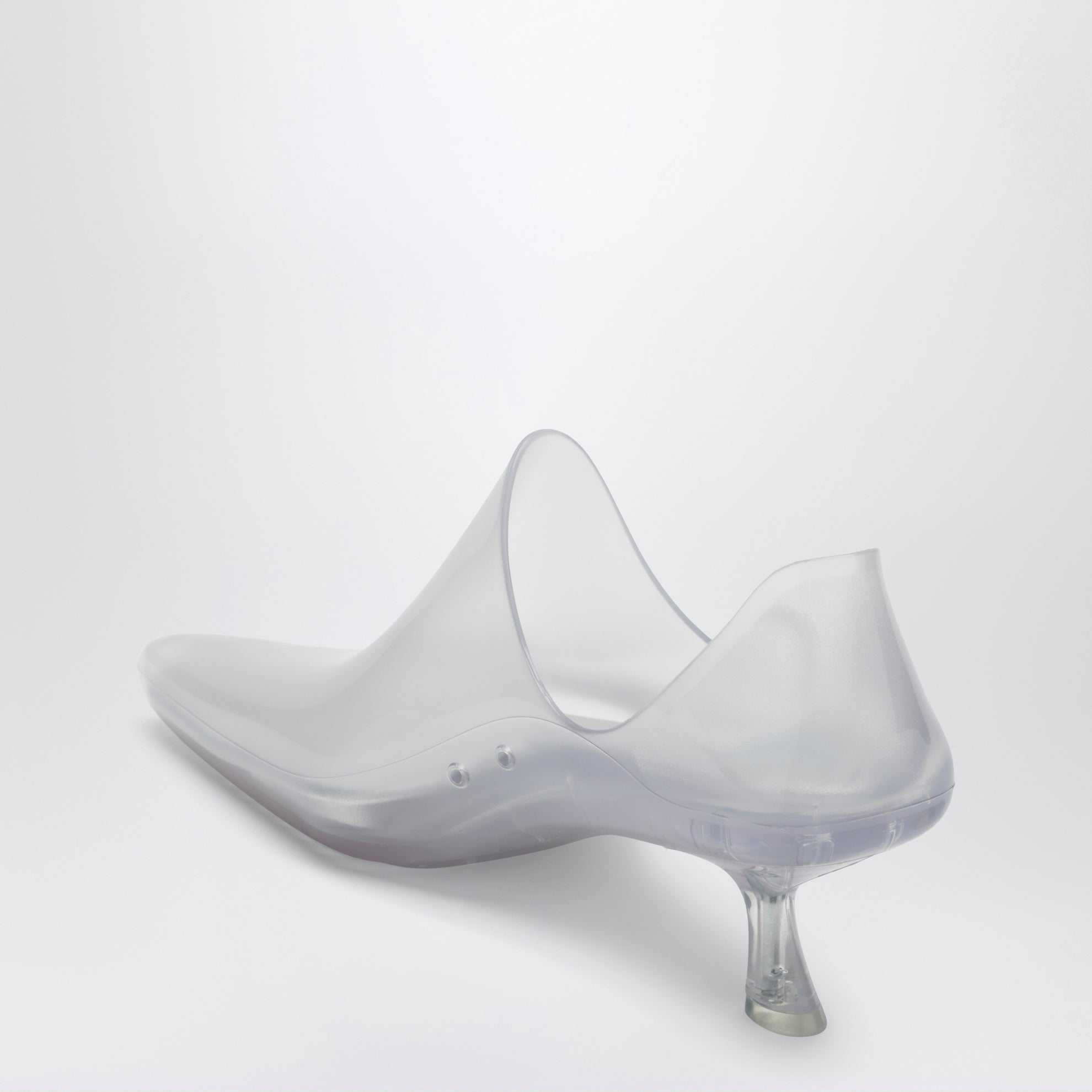 Emily transparent PVC ankle boots with glossy finish