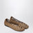 Brown Petal Anagram leather ballet flats