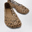 Brown Petal Anagram leather ballet flats