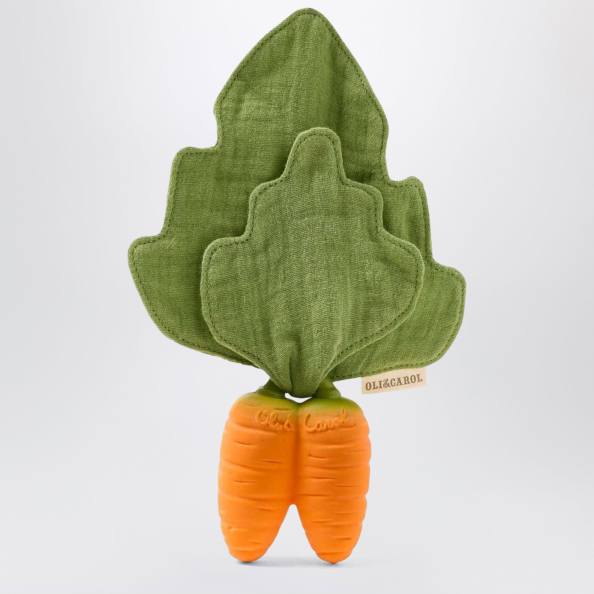 Mini anneau de dentition carotte avec doudou