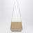 Borsa Loge beige chiara in pelle spazzolata