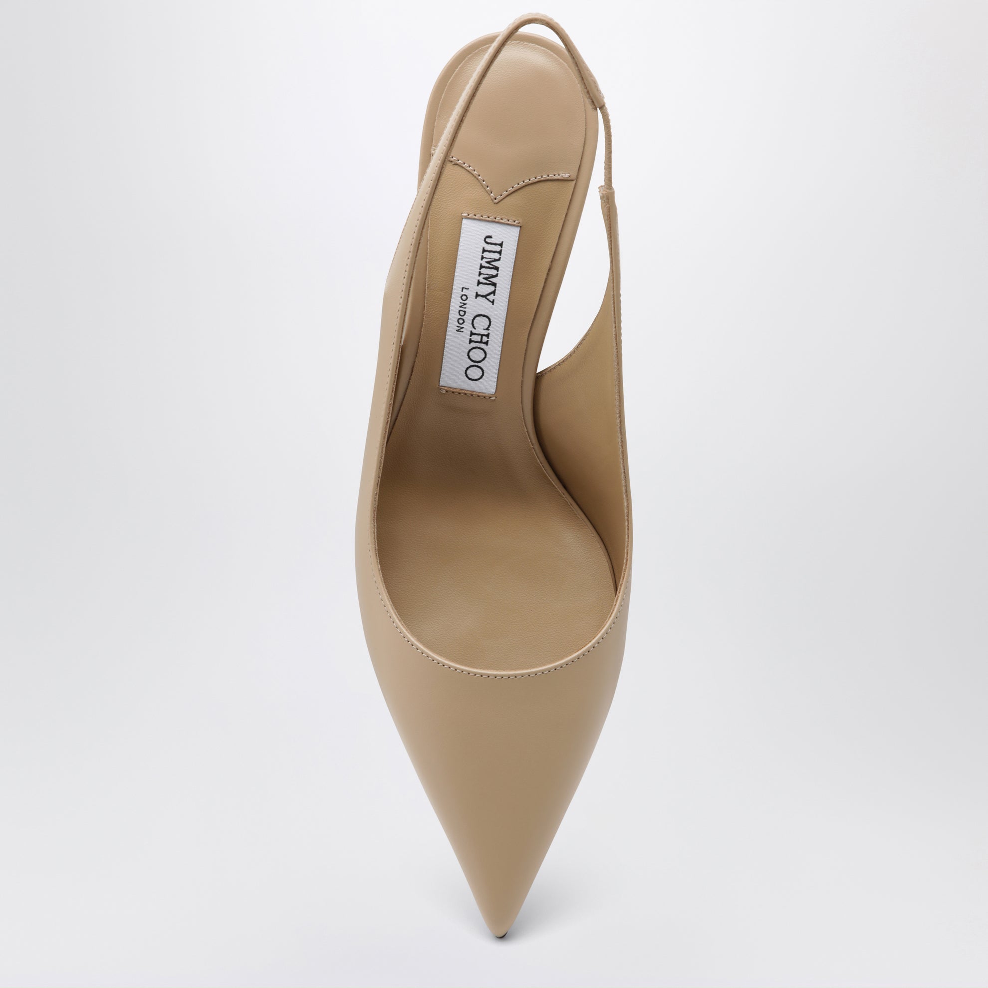 Escarpins slingback en cuir avec bride à la cheville