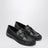 Mocassins Double L noirs en cuir de veau