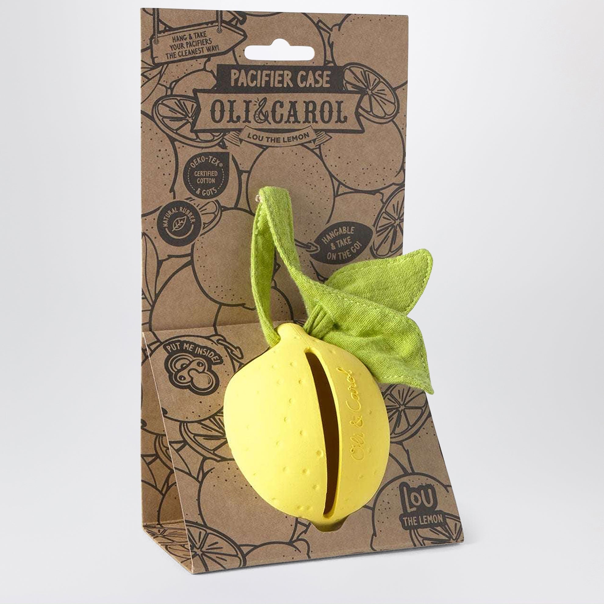 Lemon-shaped pacifier case