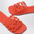Slide Anagram Petal arancioni in pelle