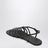 Dark brown leather Petal Anagram sandals