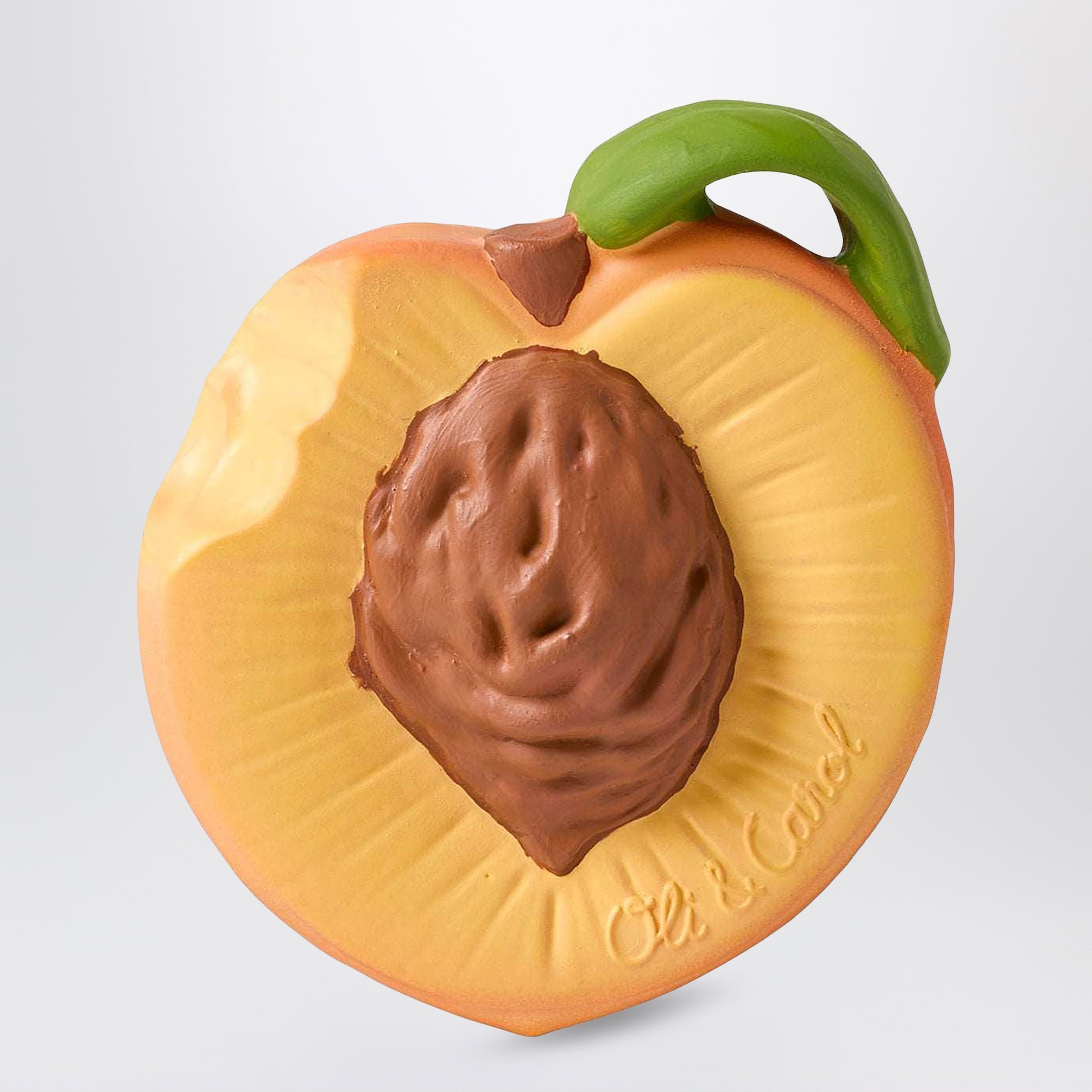 Anneau de dentition bébé en forme de pêche