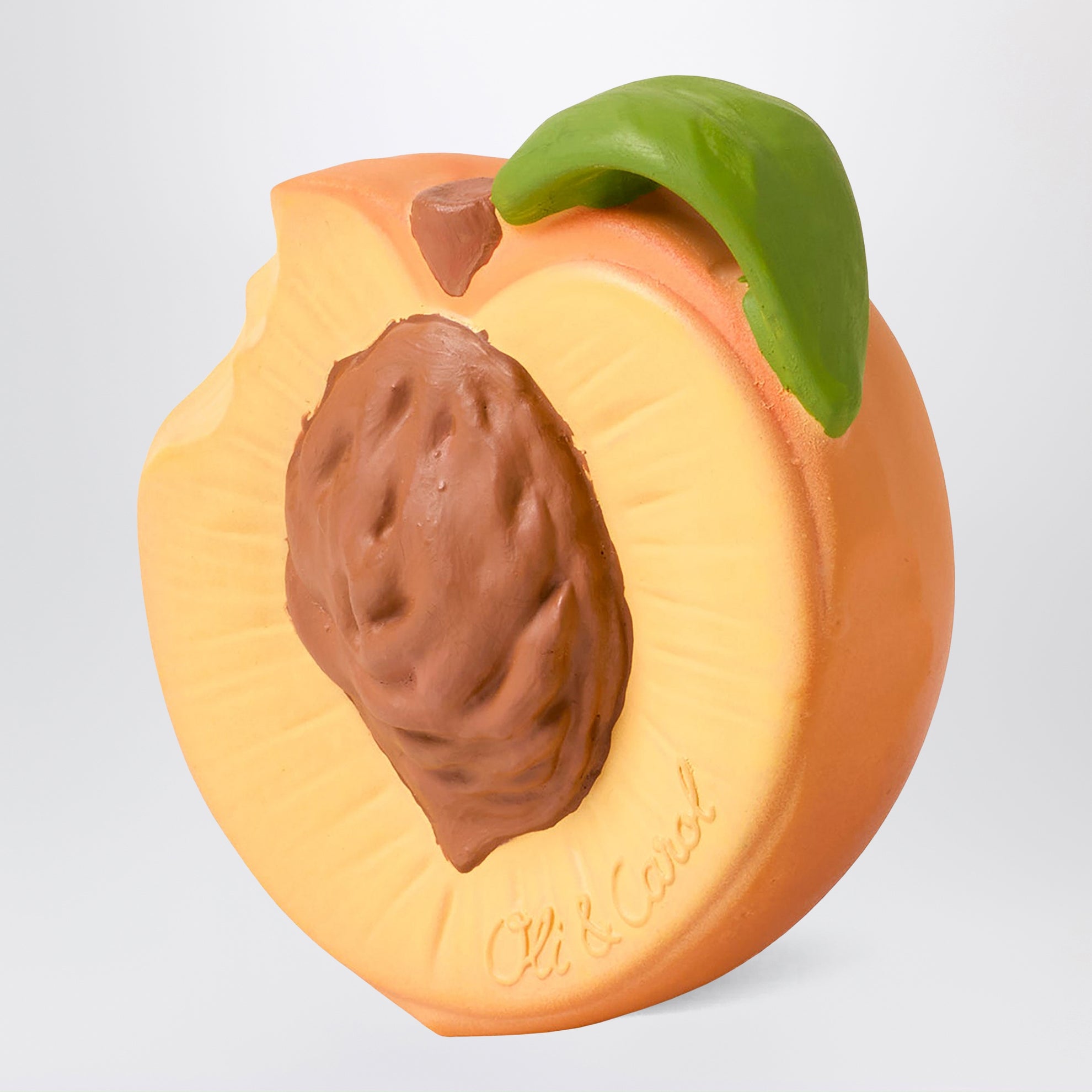 Anneau de dentition bébé en forme de pêche
