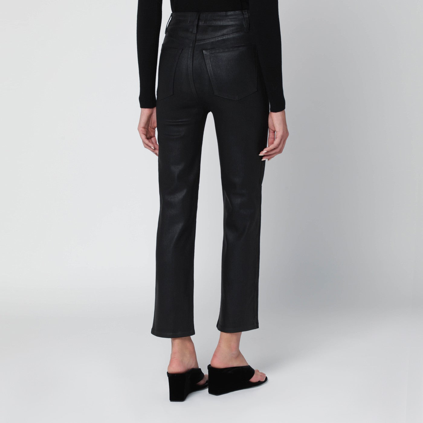 Black Le Sleek Straight trousers