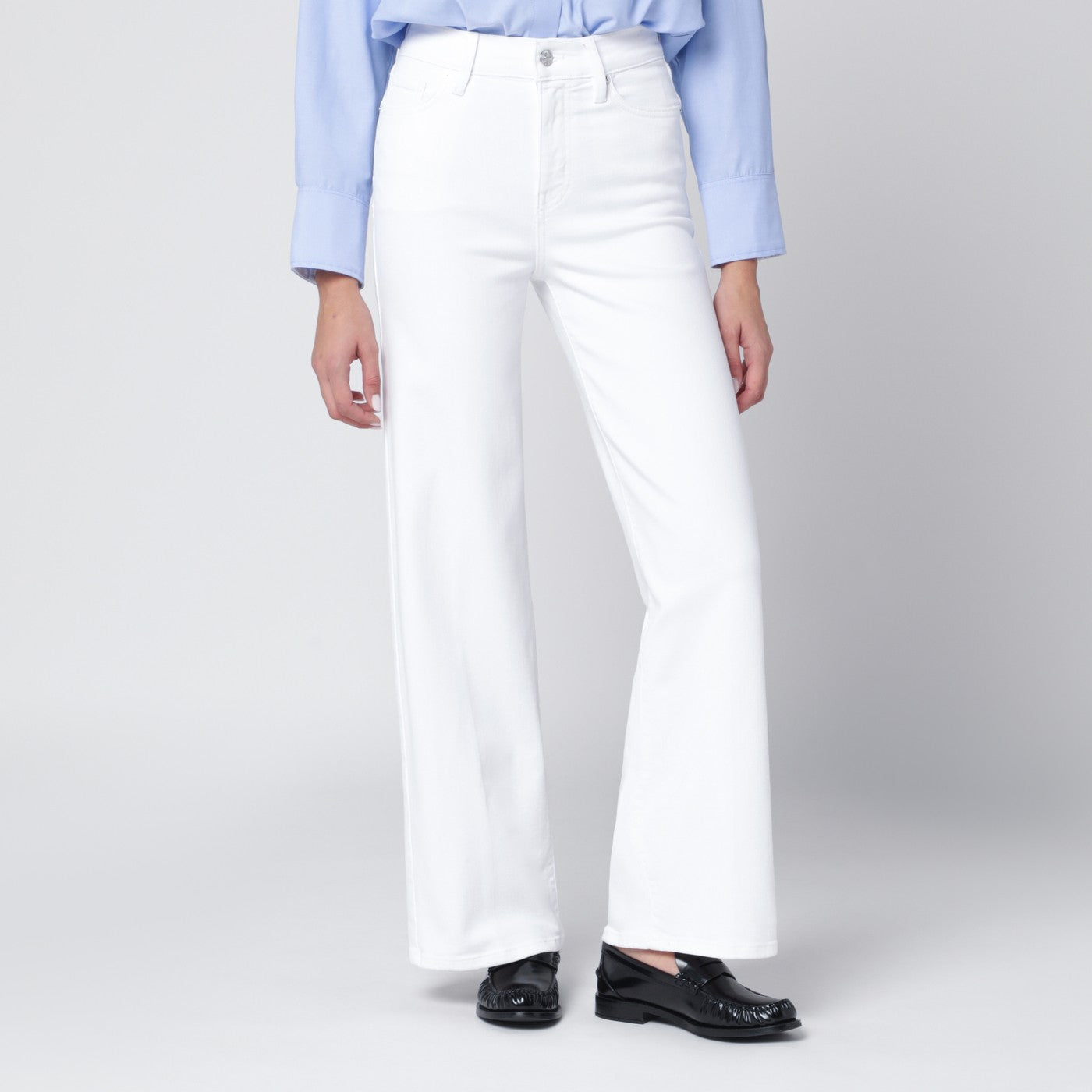 Weiße Jeans Le Slim Palazzo