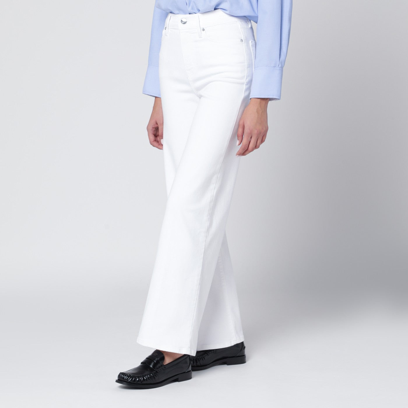 Weiße Jeans Le Slim Palazzo