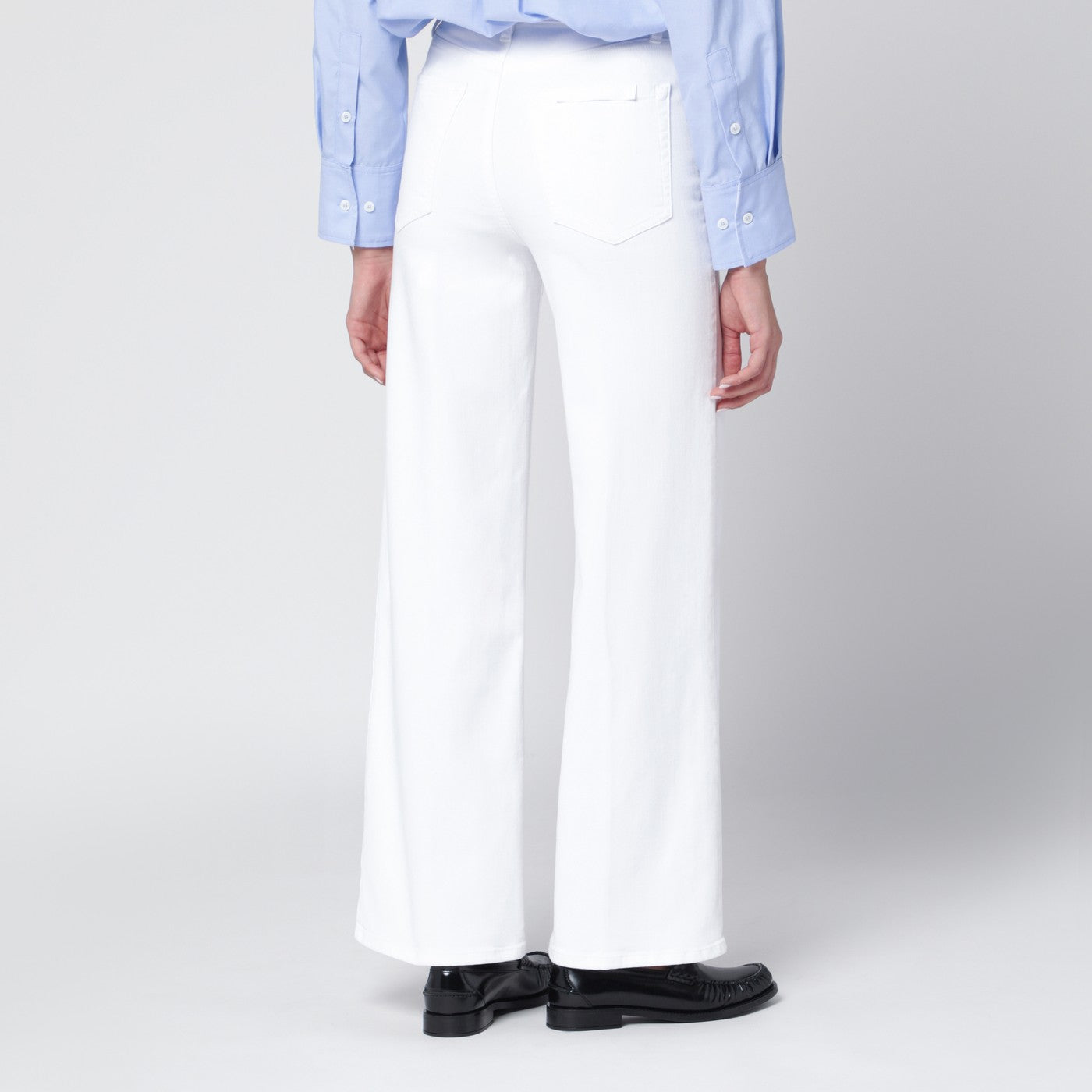 Weiße Jeans Le Slim Palazzo