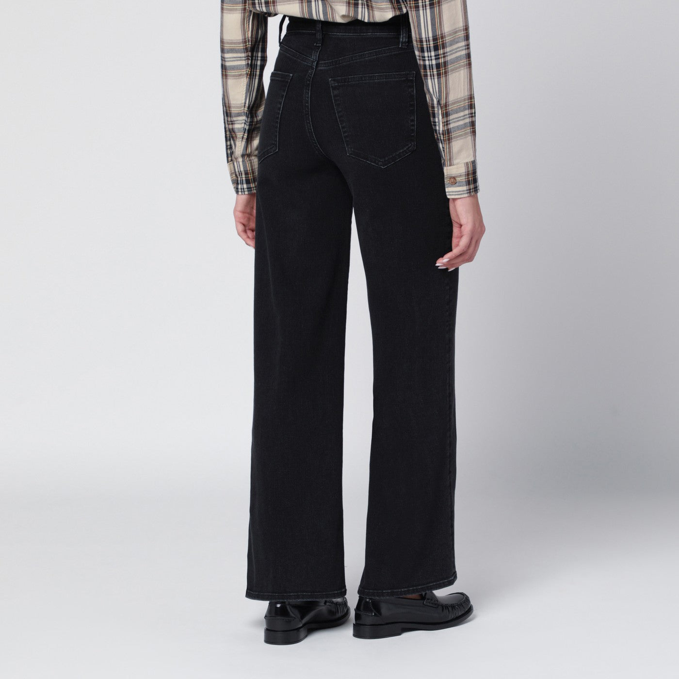 Black Le Slim Palazzo trousers