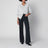 Pantalon Le Slim Palazzo Harbor Pocket bleu marine
