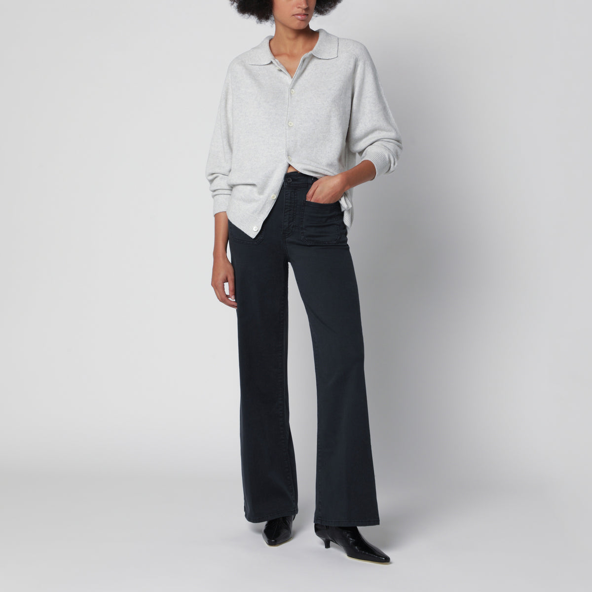 Pantalon Le Slim Palazzo Harbor Pocket bleu marine
