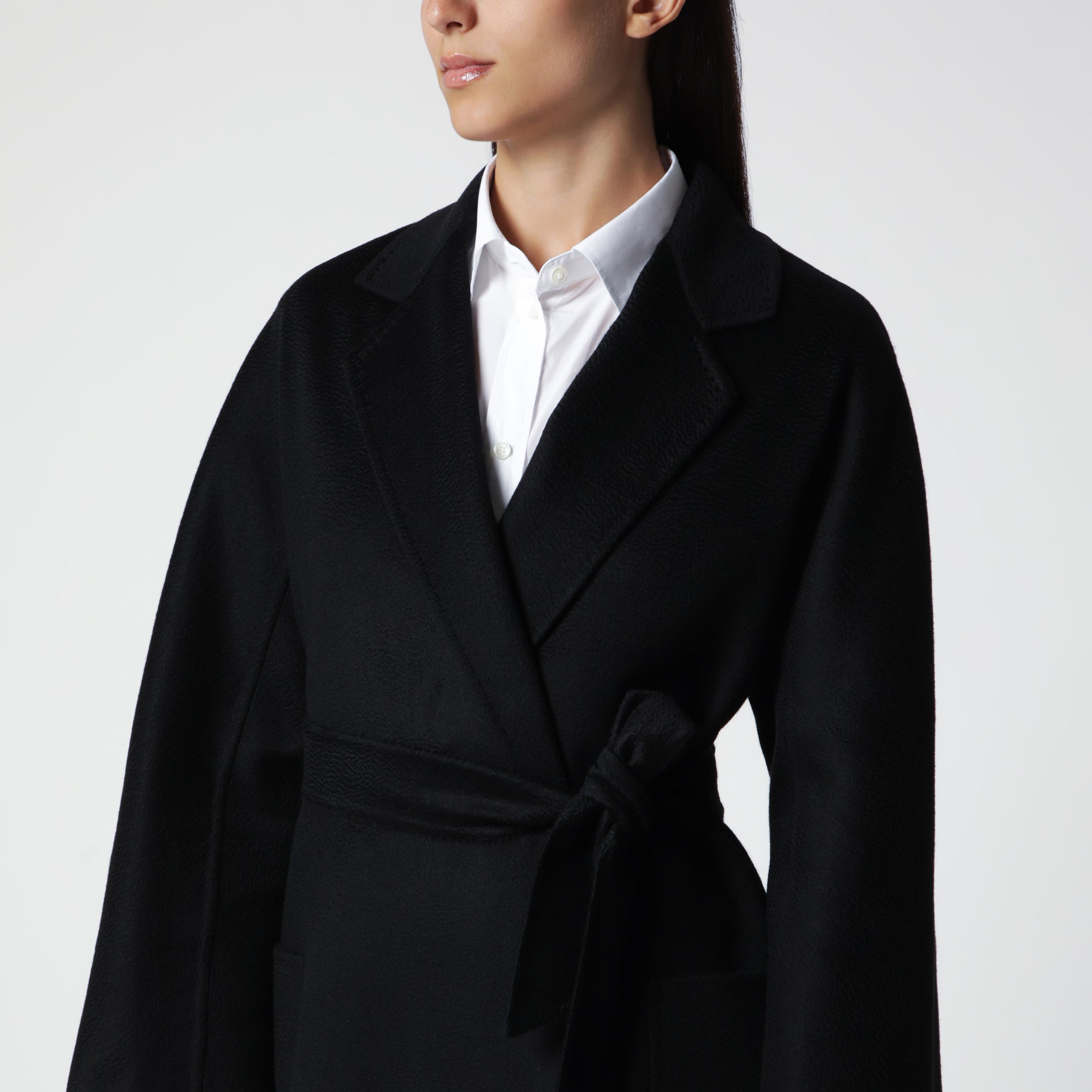 Ludmilla Icon Coat nero in cashmere